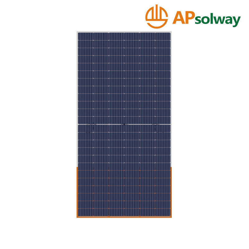 Panel solar mono de vidrio doble de 144 celdas (media celda), la potencia máxima puede alcanzar 550 wp