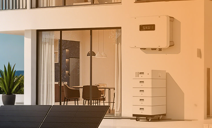 Almacenamiento de energía conectado a la red residencial